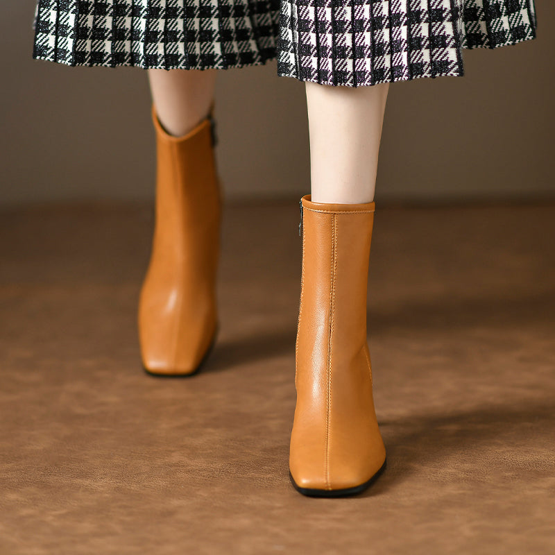 Marie Green Square Toe Ankle Boots newgew