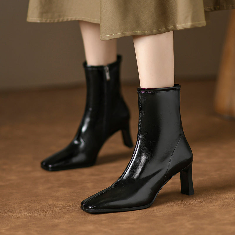 Marie Green Square Toe Ankle Boots newgew