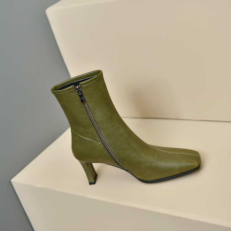 Marie Green Square Toe Ankle Boots newgew