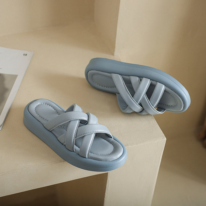Diya Super Comfy Strappy Mules Slippers NEW GEW