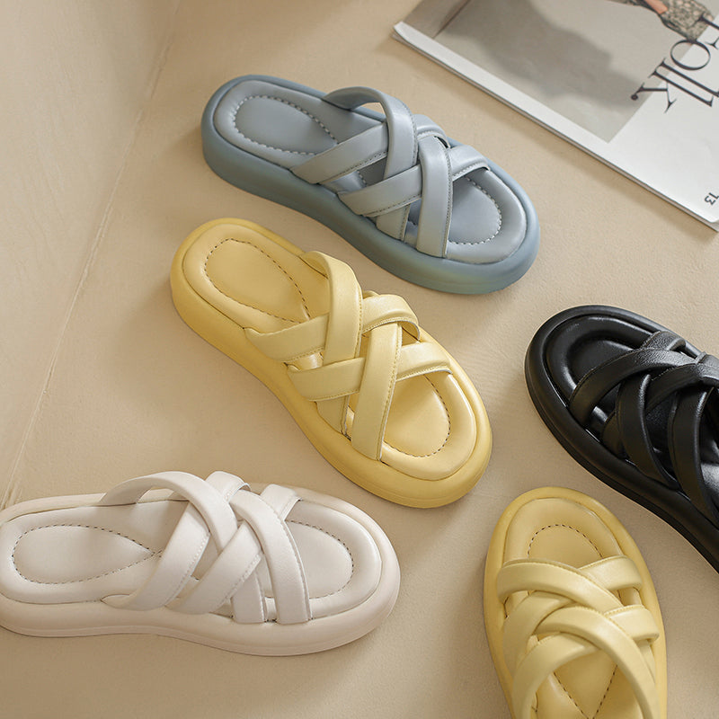 Diya Super Comfy Strappy Mules Slippers NEW GEW