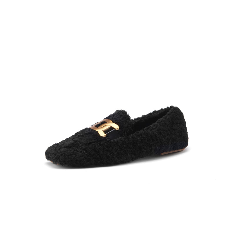 Zaynab Wool Loafers with Chain Newgew