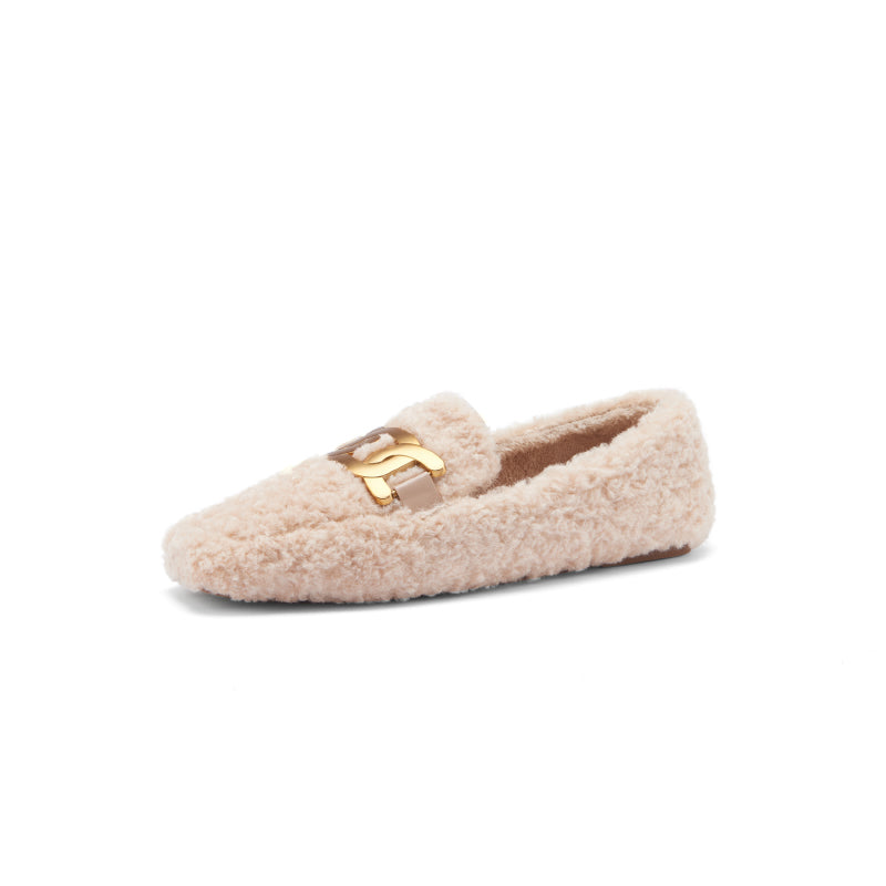 Zaynab Wool Loafers with Chain Newgew