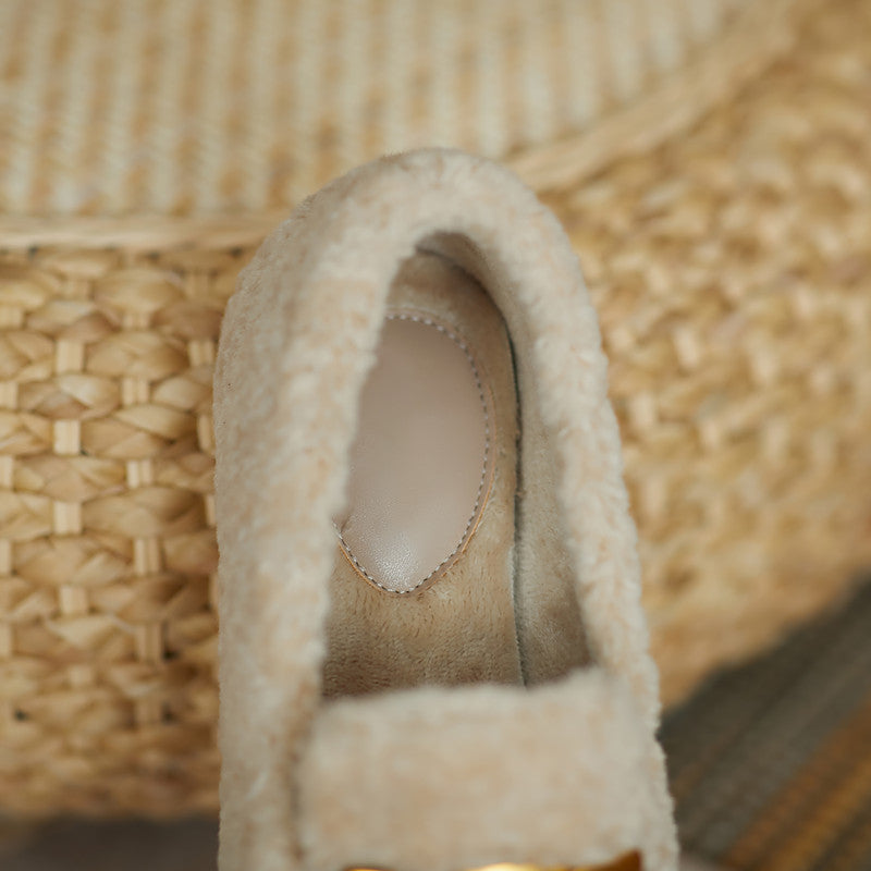 Zaynab Wool Loafers with Chain Newgew