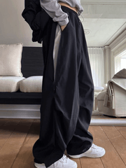 Zip Fly Wide Leg Parachute Pants NewGew
