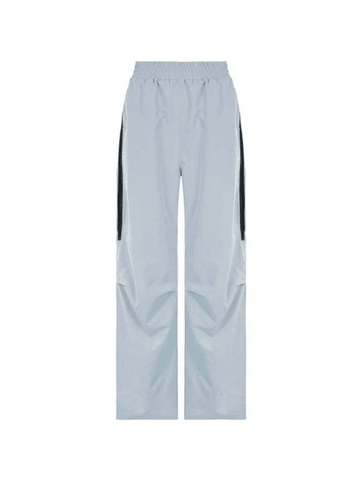 Zip Fly Wide Leg Parachute Pants NewGew